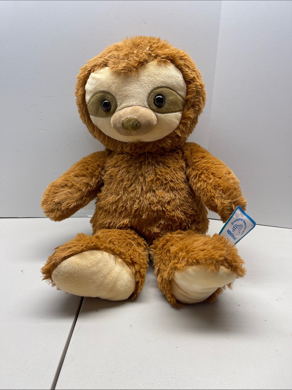 Applause Brown Plush Sloth Stuffed Animal - Soft Cuddly Companion. NWY, 21”